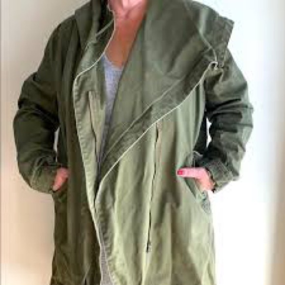 Cookie Courture Army Green Heavy Jacket size Small - Picture 3 of 5